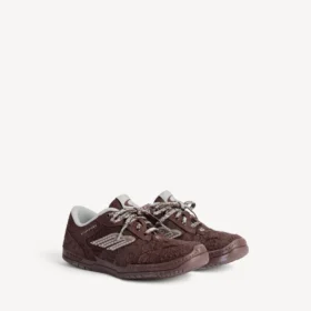 Zapatillas de gamuza para hombre modelo «Hamptons» en marrón oscuro/gris