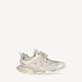 Zapatillas de track para mujer con suela reciclada en color beige