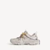 Zapatillas deportivas de mujer con cordones para trail en gris topo/amarillo/púrpura/marrón/negro Zapatillas deportivas de mujer con cordones para trail en gris topo/amarillo/púrpura/marrón/negro