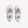 Zapatillas deportivas de trail con cordones para mujer en blanco/rojo/gris/negro Zapatillas deportivas de trail con cordones para mujer en blanco/rojo/gris/negro