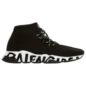 Zapatillas deportivas Speed con cordones «Tejido reciclado negro con suela negra con grafitis» 621611W05GE1015