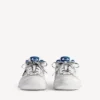 Zapatillas «Hamptons» para hombre con efecto desgastado en blanco/azul oscuro/gris