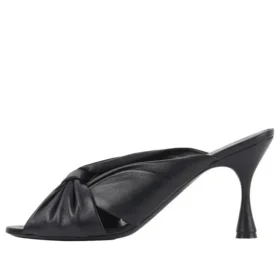 Zapatillas negras de tacones pequeños 617574WA2M01000
