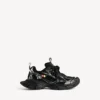 Zapatillas para mujer talla 3XL con dijes en negro/plateado Zapatillas para mujer talla 3XL con dijes en negro/plateado