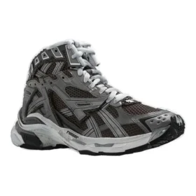 Zapatillas Runner de caña alta «Tejido de nailon gris similar al gamuzado» 695764W3RH31891