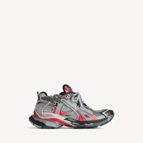 Zapatillas Runner para hombre con degradado en gris/rojo/negro
