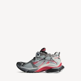 Zapatillas Runner para hombre con degradado en gris/rojo/negro