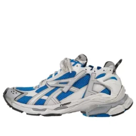 Zapatillas Runner «White Blue Mesh and Nylon» 677402W3RB34912
