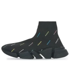Zapatillas Speed 2.0 «Tejido reciclado negro con logotipo multicolor en toda la prenda» 617239W2DF01088