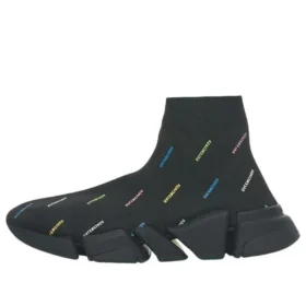 Zapatillas Speed 2.0 «Tejido reciclado negro con logotipo multicolor en toda la superficie» 617196W2DF01088