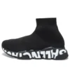 Zapatillas Speed Graffiti «Negro tejido, suela blanca con grafitis» 605942W2DB71006