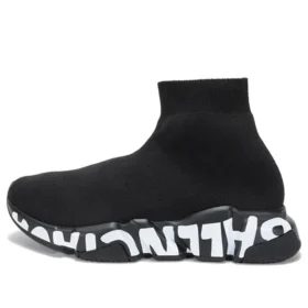 Zapatillas Speed Graffiti «Negro tejido, suela blanca con grafitis» 605942W2DB71006