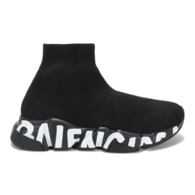 Zapatillas Speed Graffiti «Negro tejido, suela blanca con grafitis» 605942W2DB71006