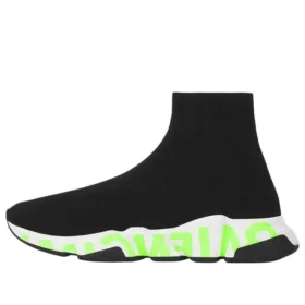Zapatillas Speed Graffiti «Tejido negro con suela con grafitis en verde fluorescente» 605972W05GY1935