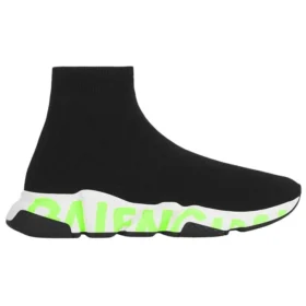 Zapatillas Speed Graffiti «Tejido negro con suela con grafitis en verde fluorescente» 605972W05GY1935