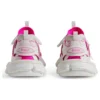 Zapatillas tipo calcetín «Blanco y rosa neón, tejido de punto y nailon» 736328W3SKC9055