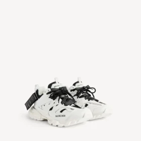 Zapatillas tipo camiseta Track para hombre en blanco