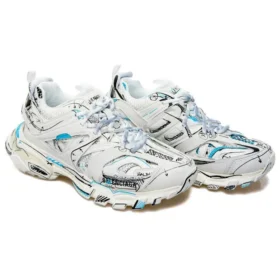 Zapatillas Track 1.0 «Malla blanca y azul con grafitis de nylon» 542023W3SRA9014