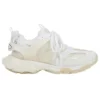 Zapatillas Track de malla de nailon con suela transparente, estilo bajo, color blanco 647742W3BM19000