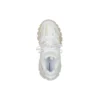 Zapatillas Track de malla de nailon con suela transparente, estilo bajo, color blanco 647742W3BM19000