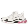 Zapatillas Triple S «Allover Logo Blanco Rosa» 524039W2FA49155