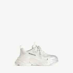 Zapatillas Triple S Glitter Spray para mujer en blanco/plateado