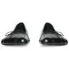 Zapatos anatómicos «Piel de oveja suave y brillante en negro» 714260WBCW01000