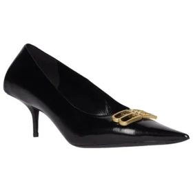 Zapatos de tacón «Black Shiny Lambskin» con tacón cuadrado de 60 mm 694739WBD821080