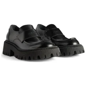 Zapatos de tractor «Piel de becerro lisa negra» 760439WA8E91000