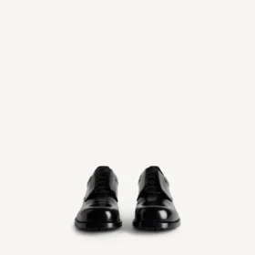 Zapatos Derby cómodos para hombre en negro