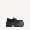 Zapatos Derby de plataforma «Strike» para mujer en negro Zapatos Derby de plataforma «Strike» para mujer en negro
