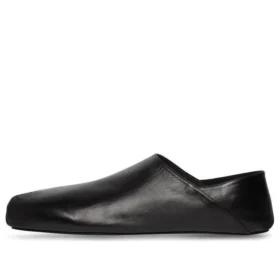 Zapatos sin cordones de piel de becerro suave con punta cuadrada «Negro» 702072WBDH11000